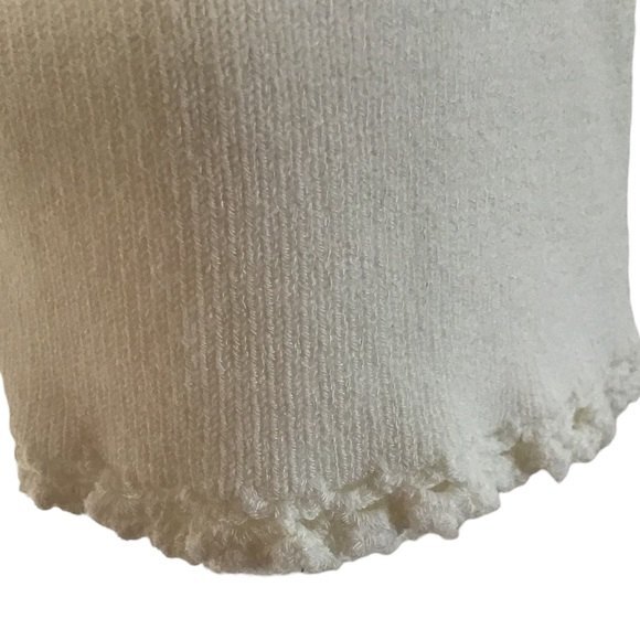 Sigrid Olsen Sport V-Neck Long Sleeve Sweater White Size S - Picture 4 of 8